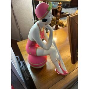 Retro‎ Bathing Beauty on Beach Ball